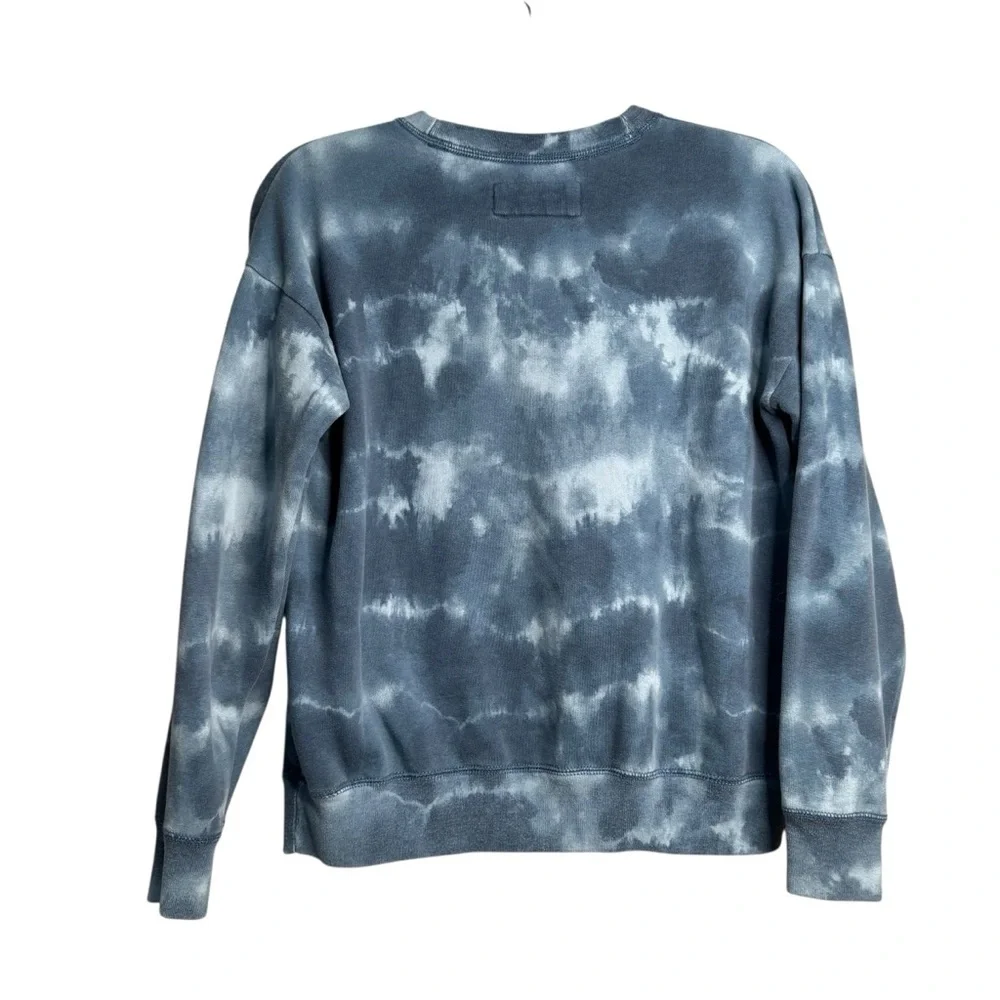 Abercrombie Kids Pullover Sweatshirt Girls Size 13/14 Blue Tie Dye Moon Stars - Picture 2 of 6